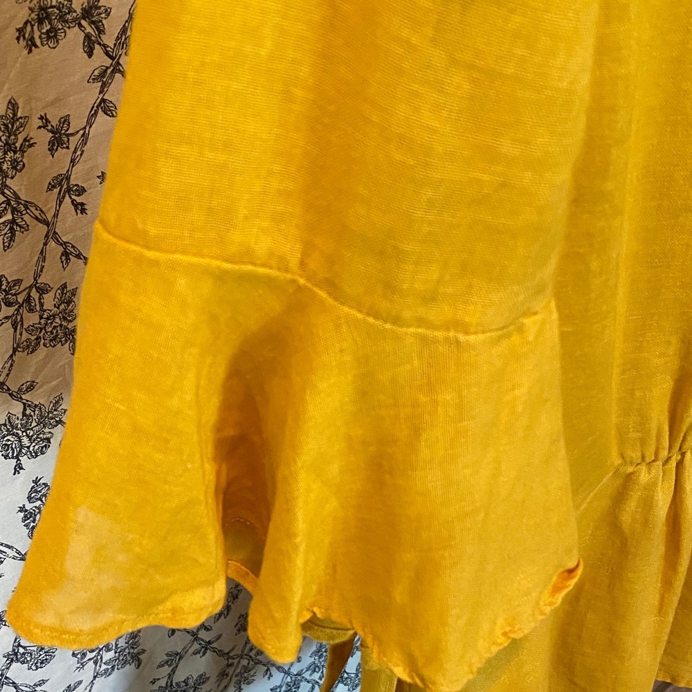 Cotton/Linen Old Navy Wrap Blouse - Picture 4 of 6